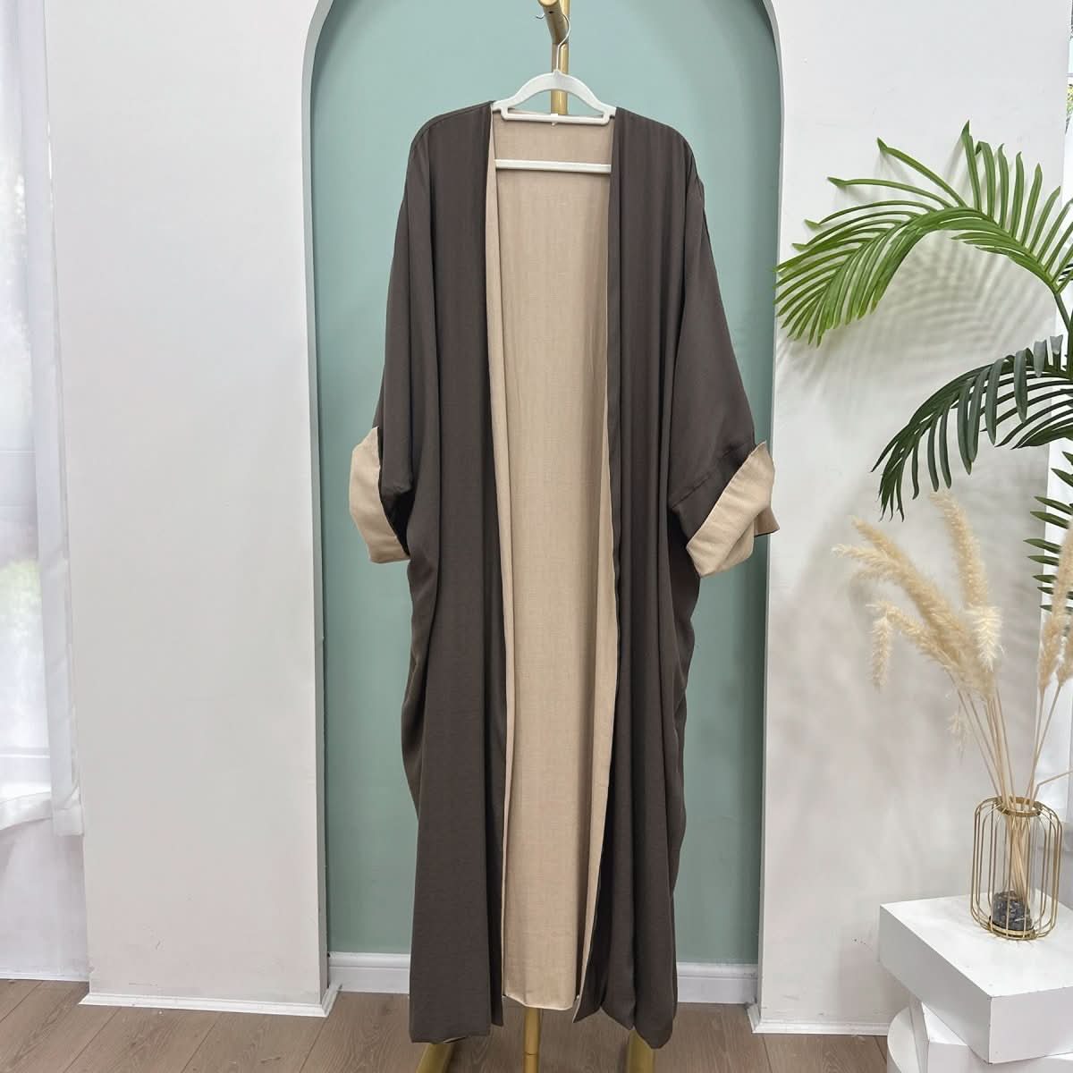 Dubai Turkey Double - sided Wearable Cardigan Robe - Eshtree