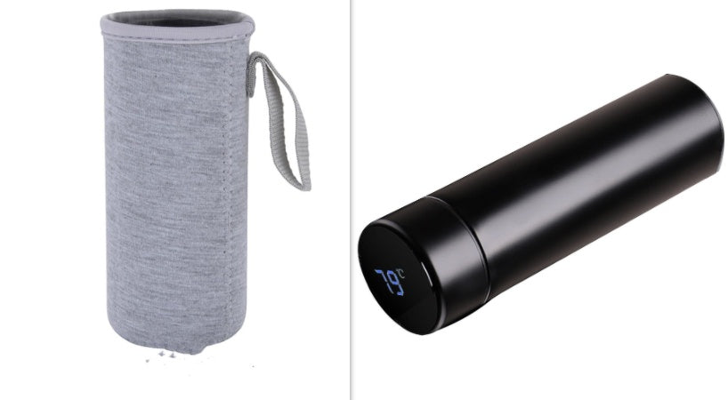 LED touch display temperature water cup