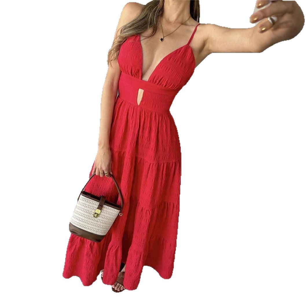 Women's Fashion Casual Sleeveless Strap Dress