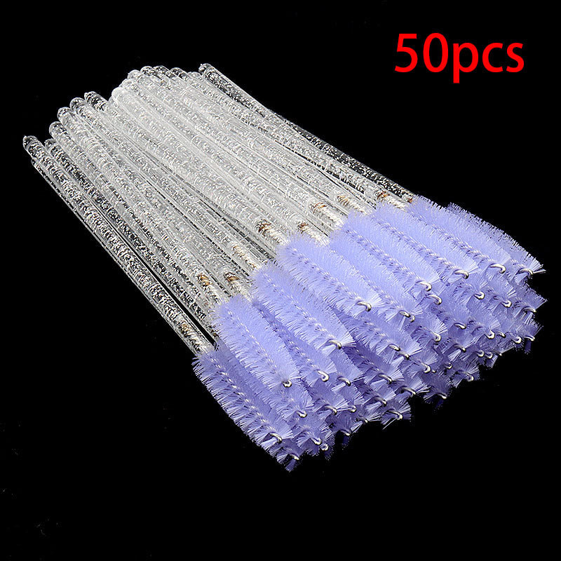 Disposable Crystal White Penholder Color Mascara Brush