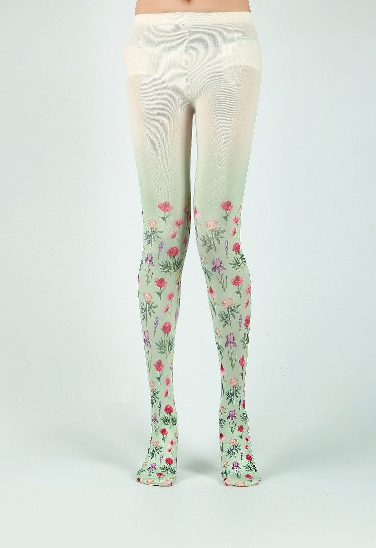 Gradient Personalized Printed Pantyhose