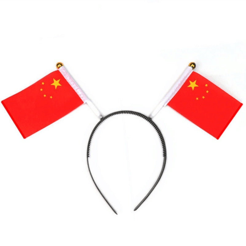 National Day Flag Barrettes Creative Hair Accessories Kindergarten Prizes