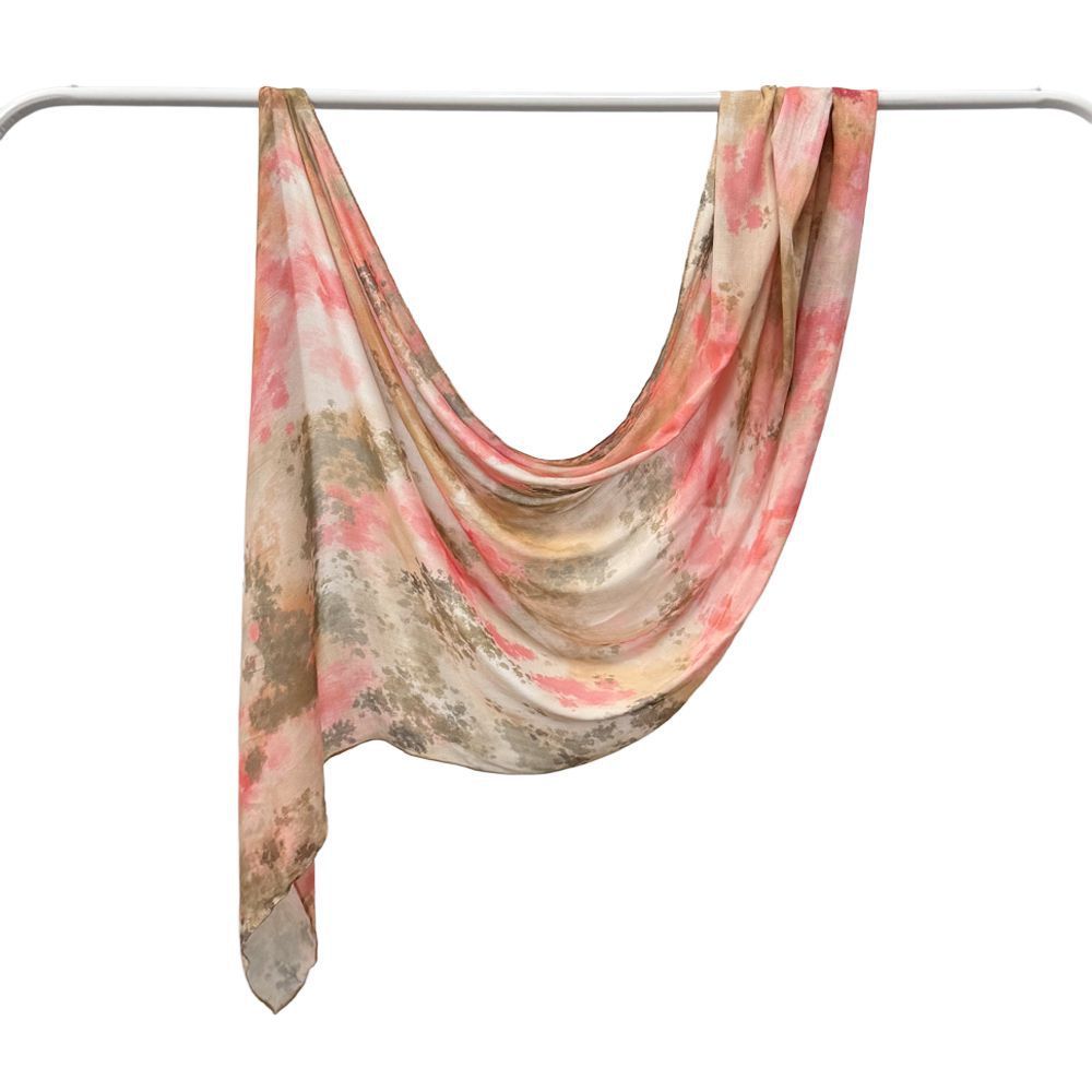 Modal Cotton Headscarf Marble Digital Printing