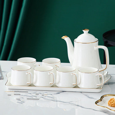 طقم مياه سيراميك بسيط لغرفة المعيشة كوب ماء