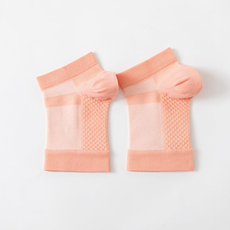 Half Mesh Open Toe Sports Ankle Support Foot Sock