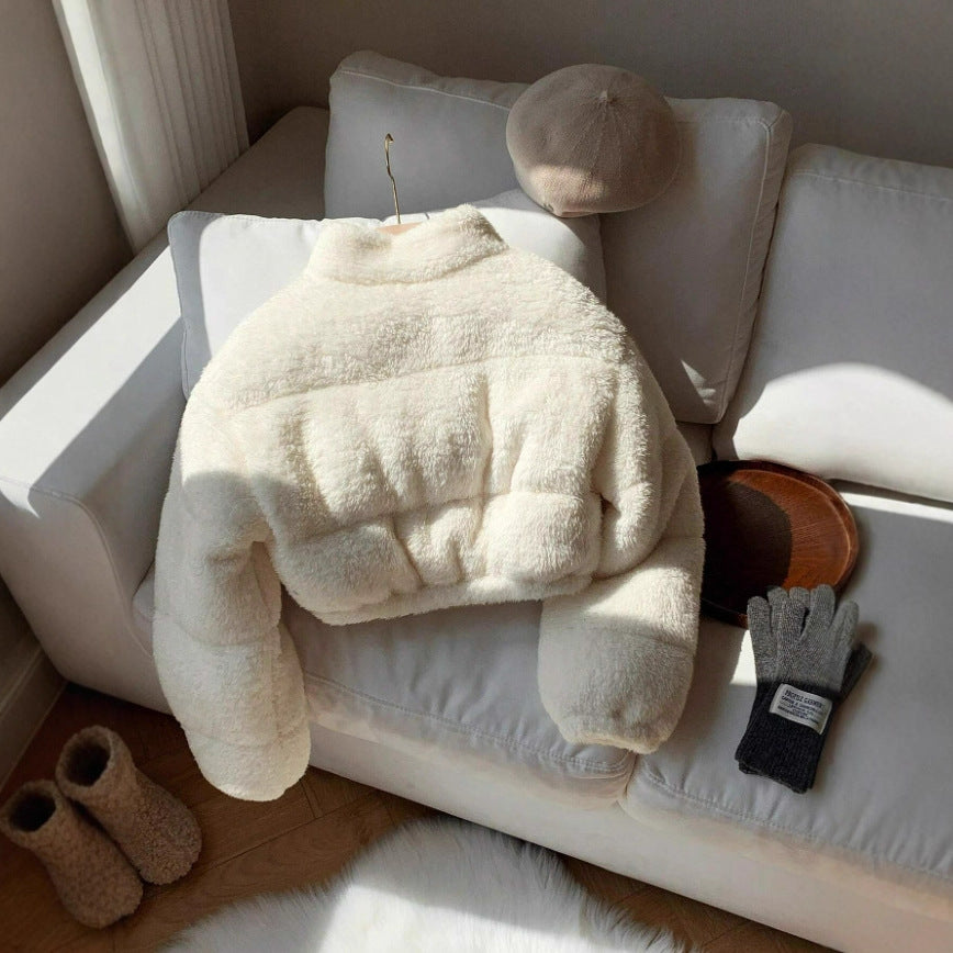 European And American Jacket Lambswool Vintage Coat