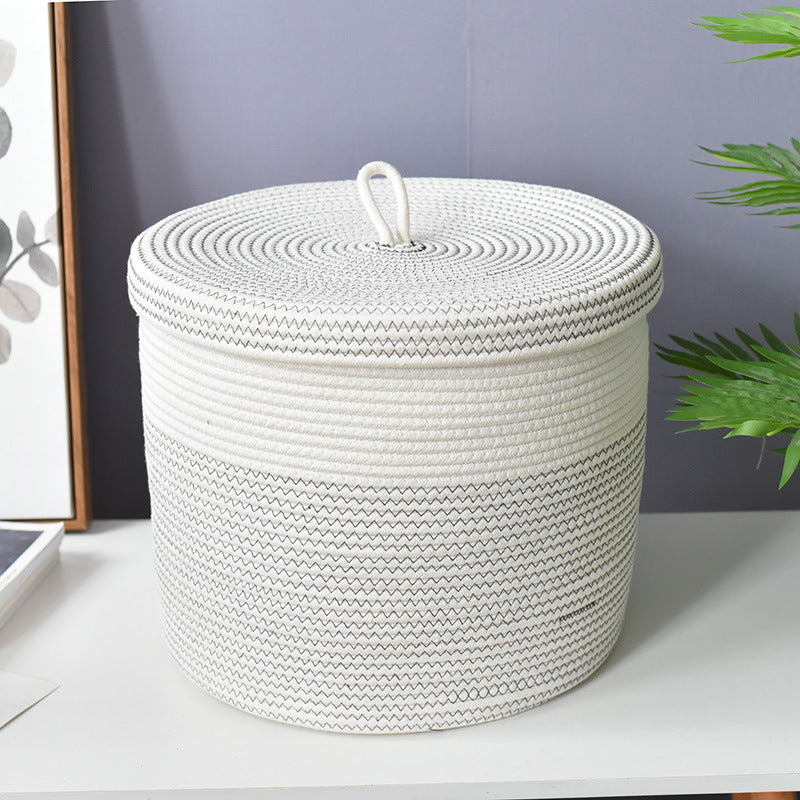 Clothes Weaved Storage Foldable Laundry Basket