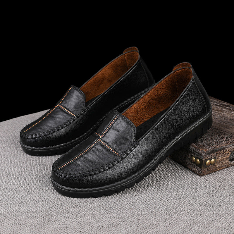 Women's Flat Casual Slip-on Leather Shoes