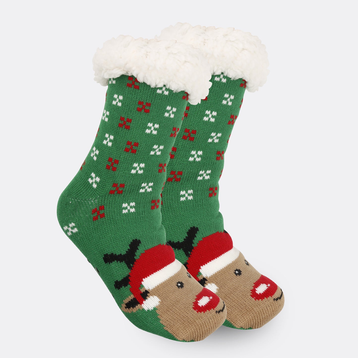 Christmas Women's Thickened Fleece-lined Room Socks