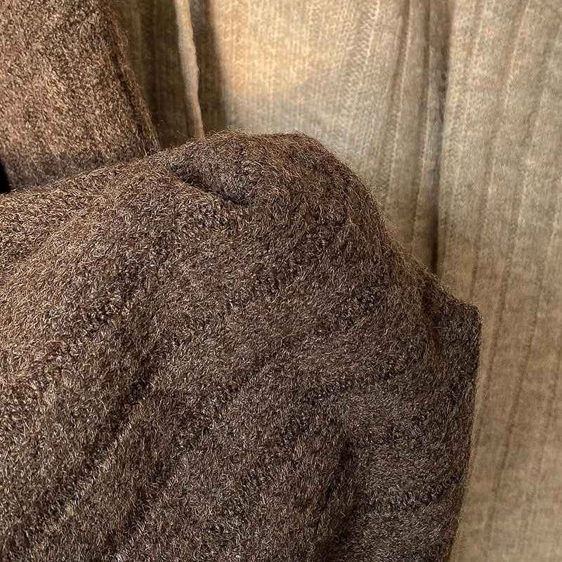 Hooded Rope Pullover Sweater Loose For Women