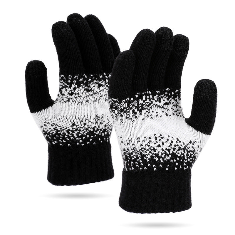 Autumn And Winter New Gloves Women's Knitted Wool
