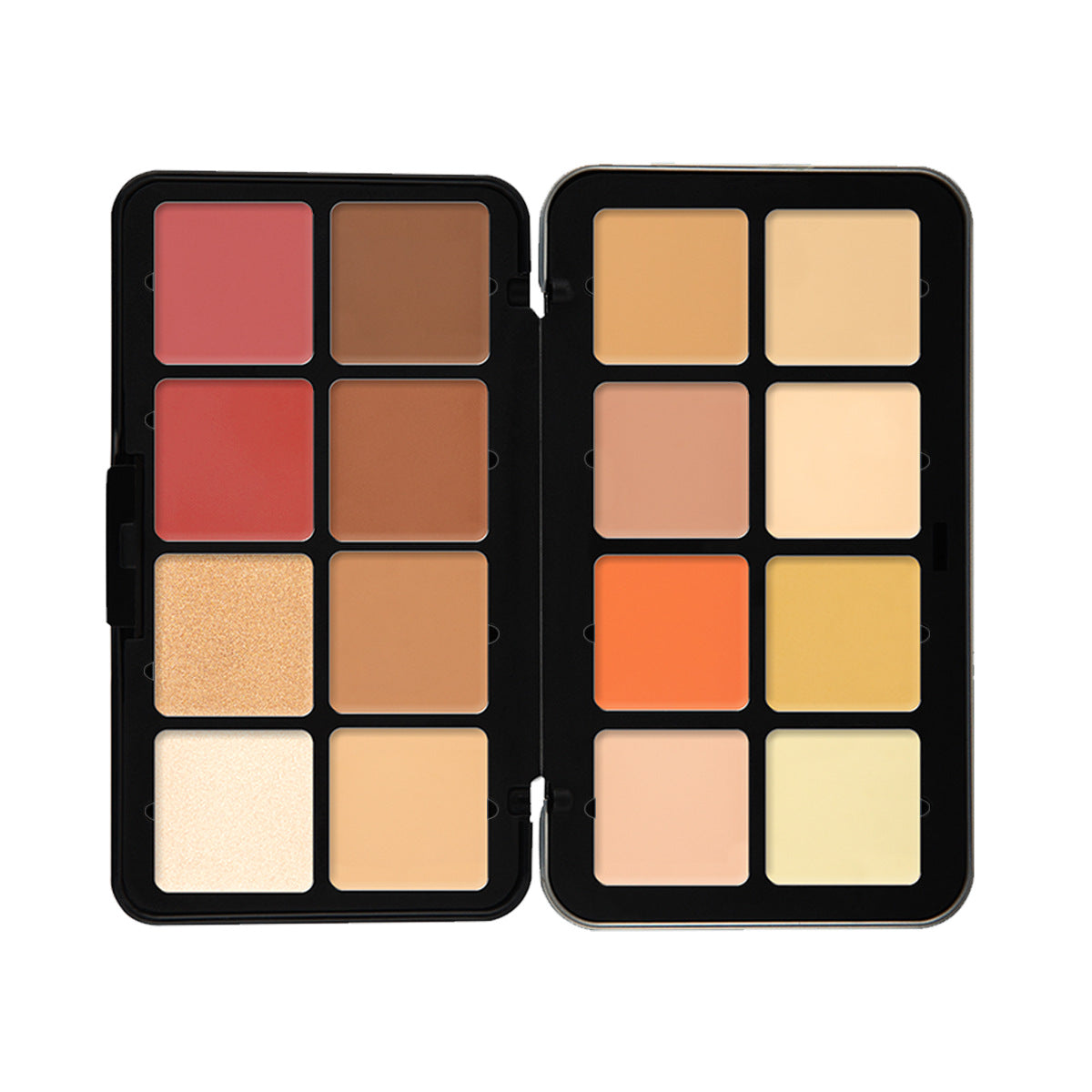 Cross-border TEMU Amazon Hot 12-color Blusher Plate Matte Shimmer High-gloss Multi-color Cream Blush Plate