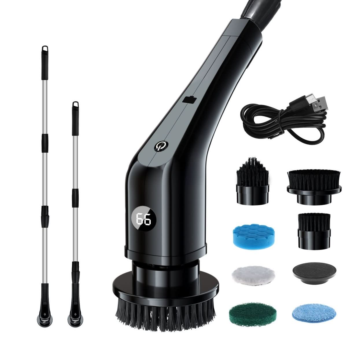 Electric Cleaning Brush Household Multi - functional 7 - in - 1 Toilet Bathroom Cleaning Brush - Eshtree