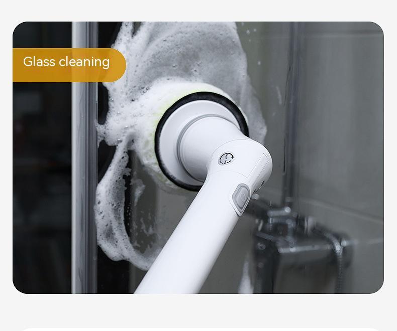 Electric Scrubber Cleaning Wall Long Handle Elbow Telescopic Multifunction Cleaning Brush - Eshtree