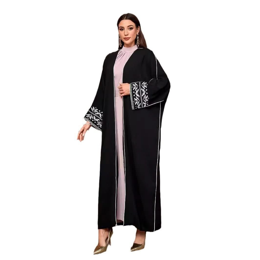 Embroidery Middle East Muslim Fashion Cardigan - Eshtree