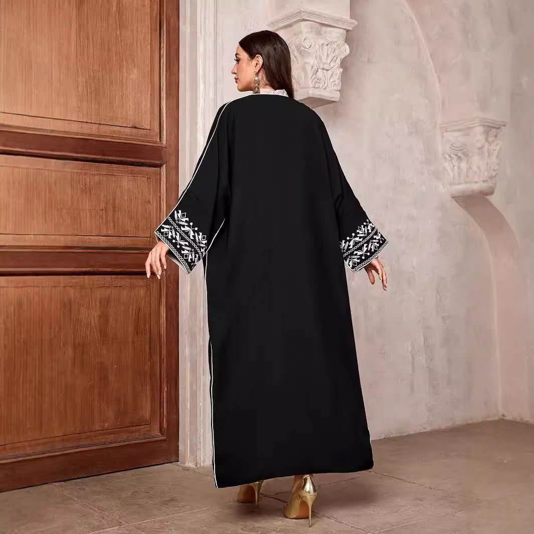 Embroidery Middle East Muslim Fashion Cardigan - Eshtree