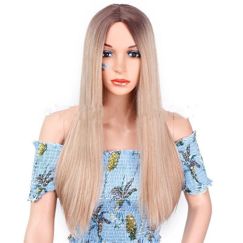 European and American ladies long straight hair wigs - Eshtree