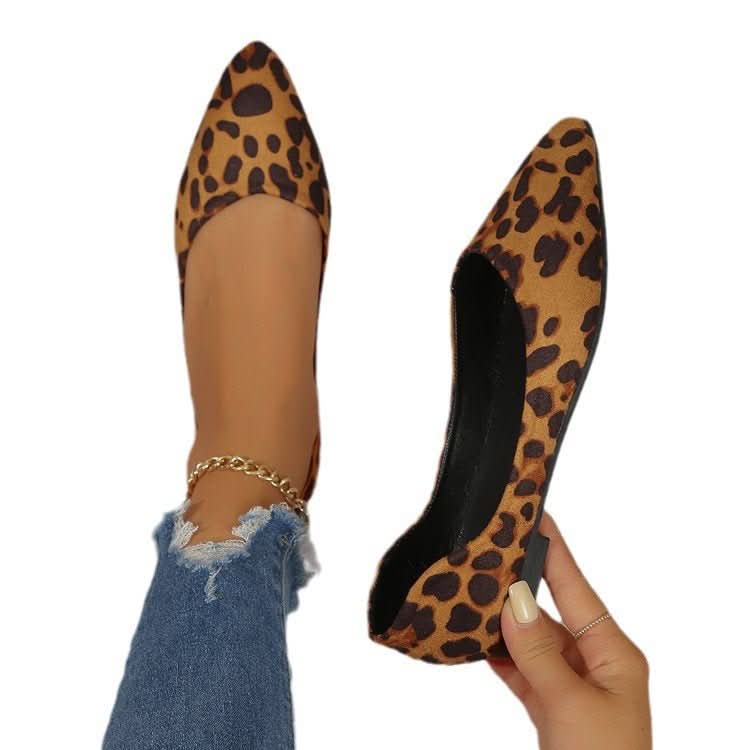 European And American Leopard - print Womens Shoes For Outdoor Wear - Eshtree