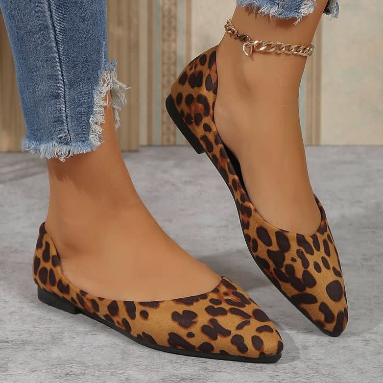 European And American Leopard - print Womens Shoes For Outdoor Wear - Eshtree