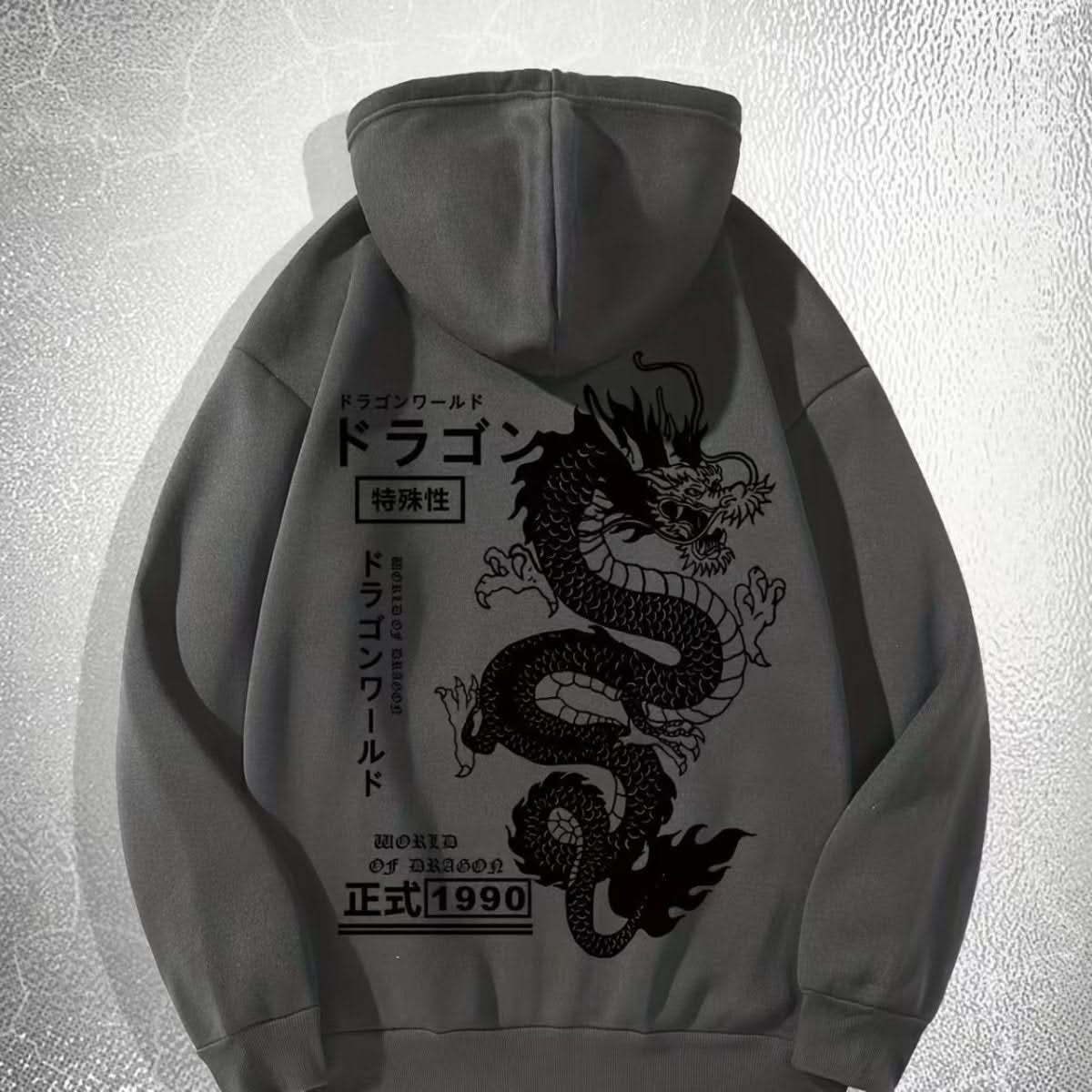 European And American Simple Printed Dark Style Hoodie - Eshtree