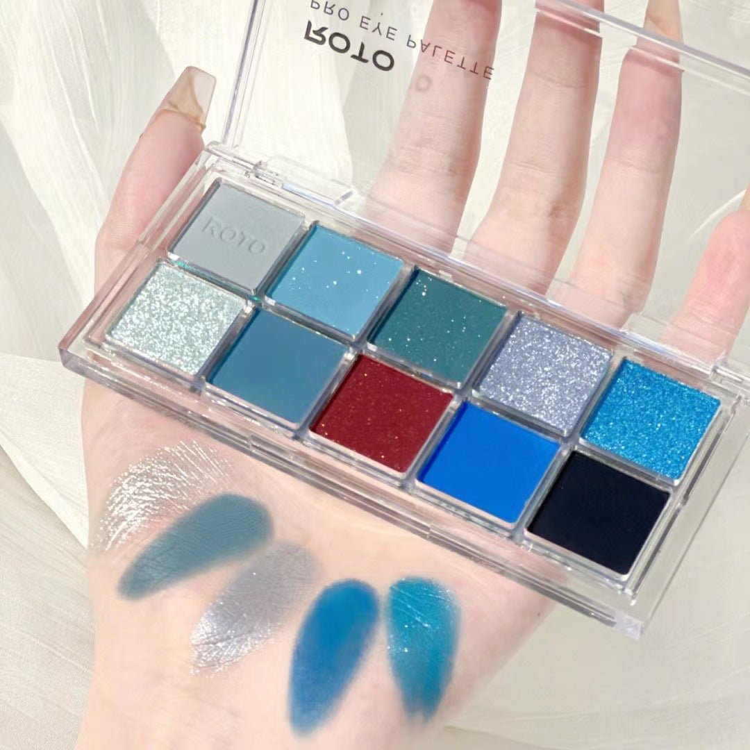 Eyeshadow Palette Matte Fine Glitter Pearl Burst - Eshtree