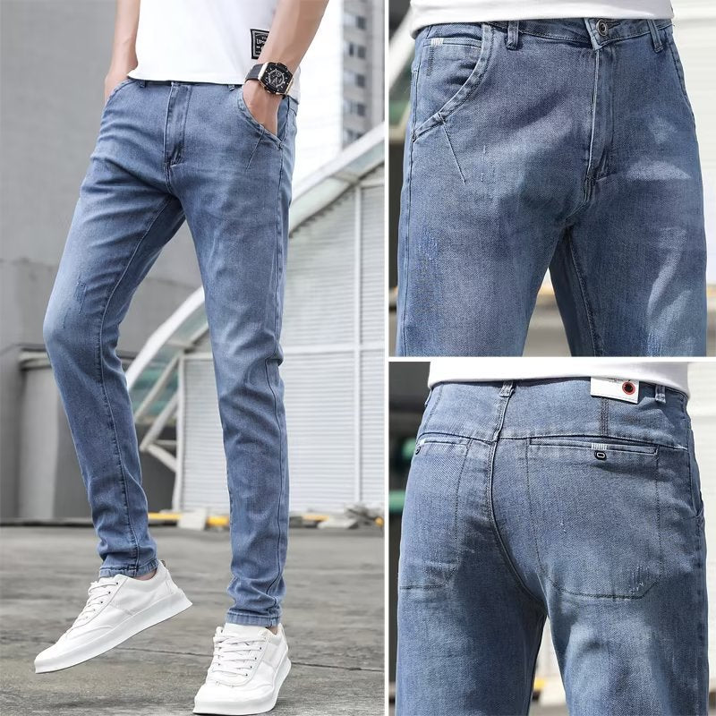 Summer Versatile Youth Stretch Feet Boys Pants