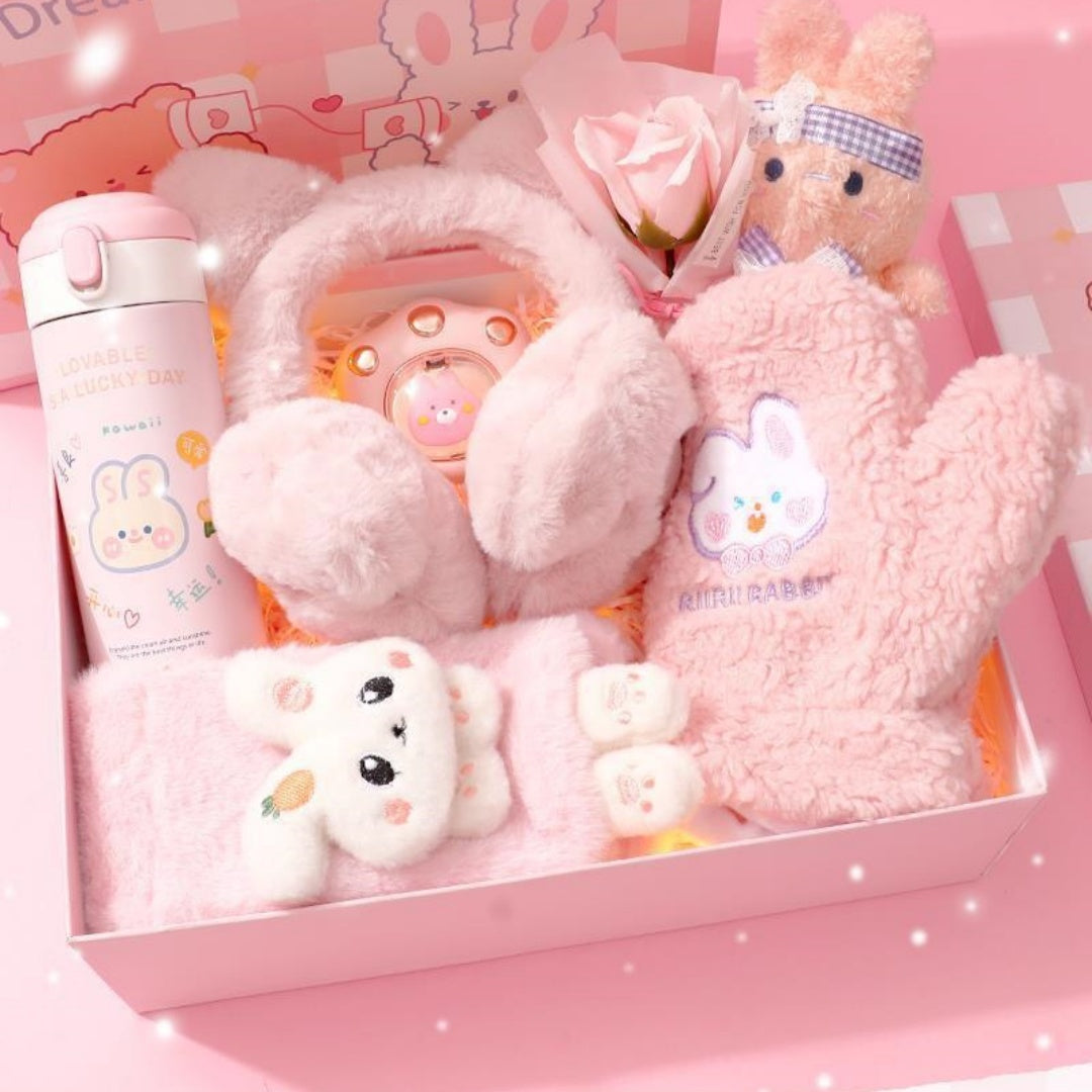 Christmas Girls' Birthday Kindergarten Primary School Students' Practical Winter Warm Gift Box