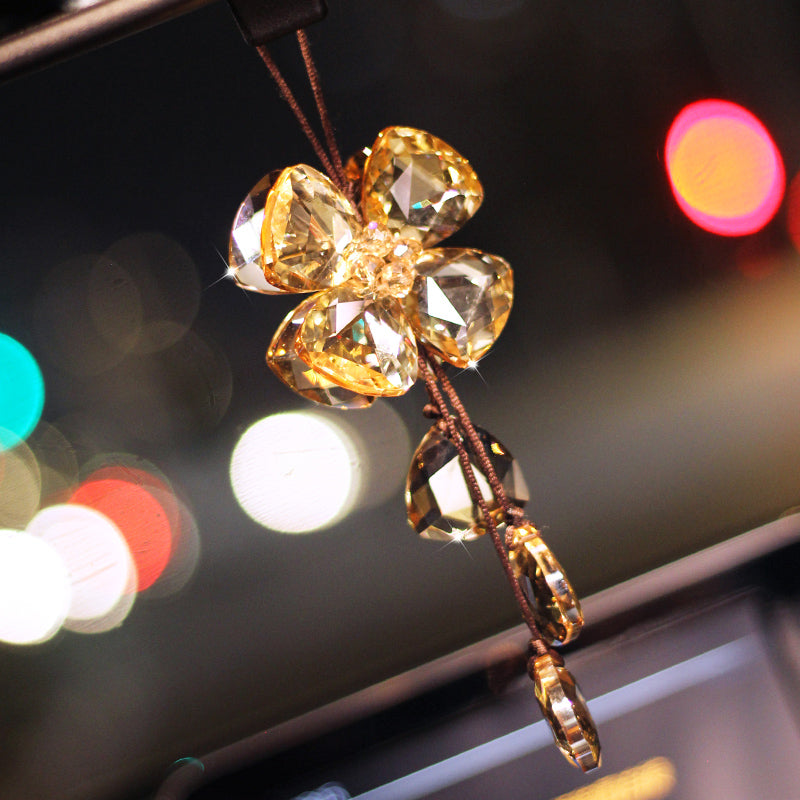 Crystal Four Leaf Grass Interior Pendant