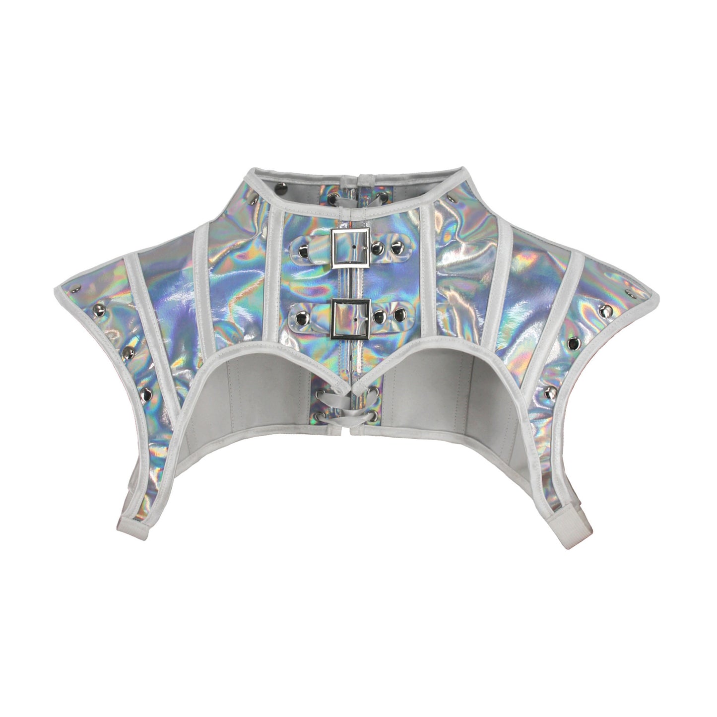 Punk Bunched Neck Knight Leather Shawl Motorcycle Belt Buckle