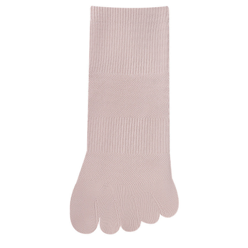 Women's Solid Color Simple Short Thin Five Toe Socks