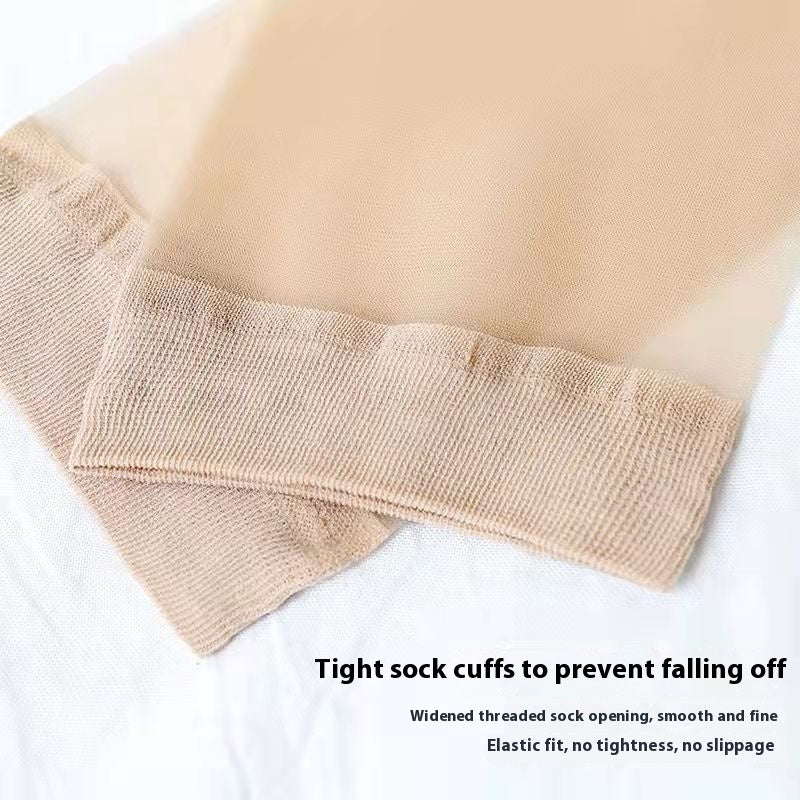 Thin Spring And Summer Anti-hook Crystal Socks Ultra-thin Wear-resistant Durable Meat