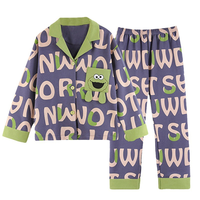 Boys' Cotton Long Sleeve Thin Homewear