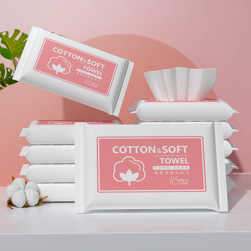 Pure Cotton Disposable Face Cloth Portable Removable Cotton Pads Paper