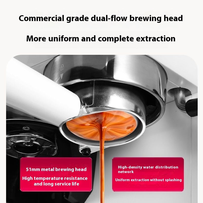 Double Extraction Coffee Machine Espresso Household Steam Milk