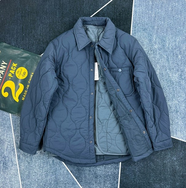 Diamond Embossed Cotton Coat Outdoor Keep Warm Coat