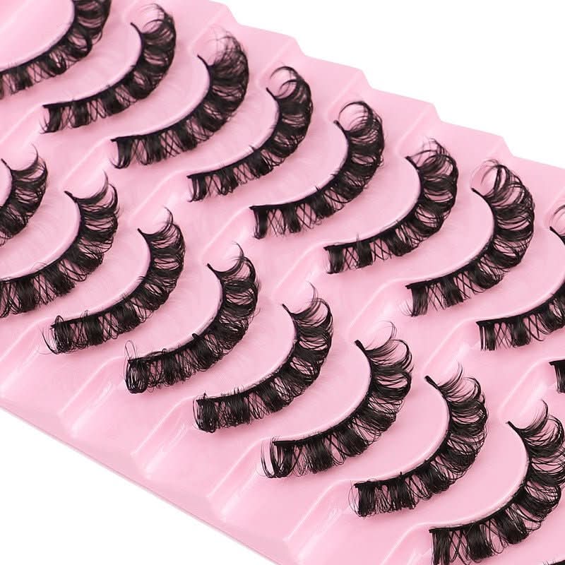 False Eyelashes, DD Curve, Thick, Eyelash, Ten Pairs - Eshtree