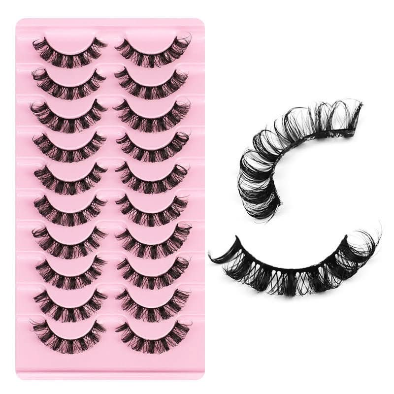 False Eyelashes, DD Curve, Thick, Eyelash, Ten Pairs - Eshtree