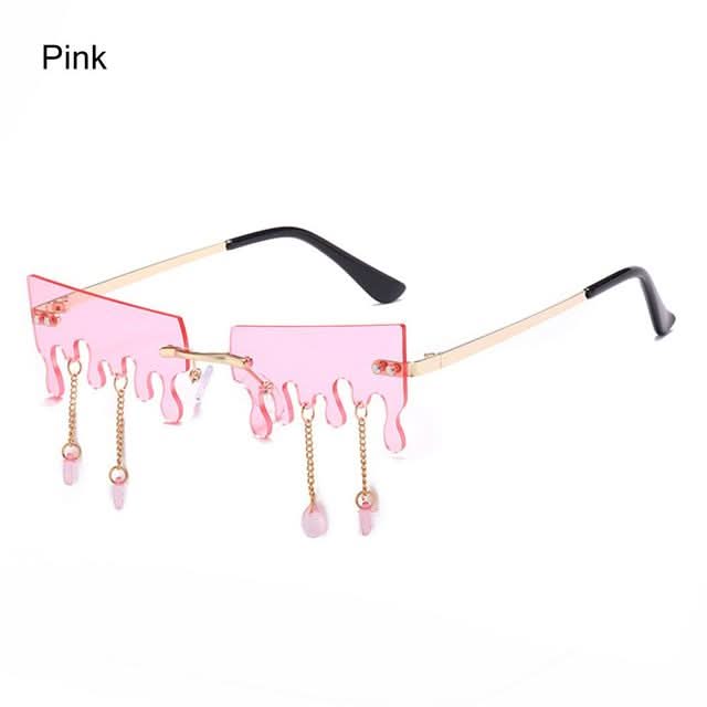 Fashion Butterfly Rimless Sunglasses For Women - Eshtree
