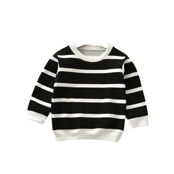 Fashion Children's Striped Pullover Long - sleeved T-shirt - Eshtree