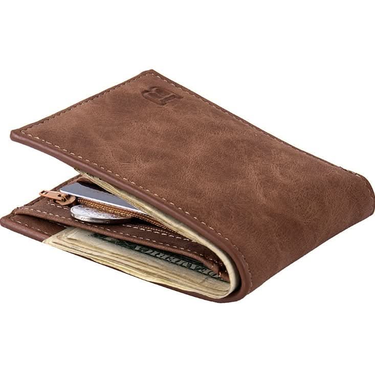 Fashion Men Wallets Mens Wallet with Coin Bag Zipper Small Money Purses New Design Dollar Slim Purse Money Clip Wallet - Eshtree