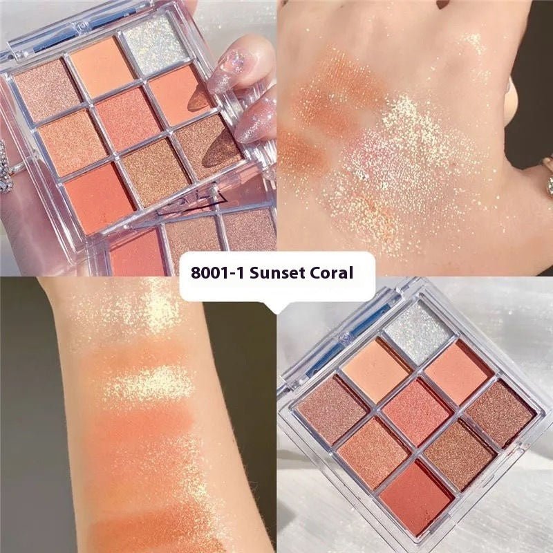 Fashion Personality Acrylic Nine Colors Eye Shadow Plate - Eshtree