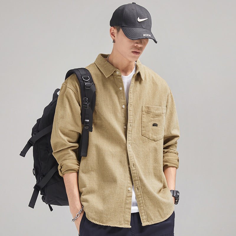 Fashion Personality Men's Retro Loose Shirt - Eshtree