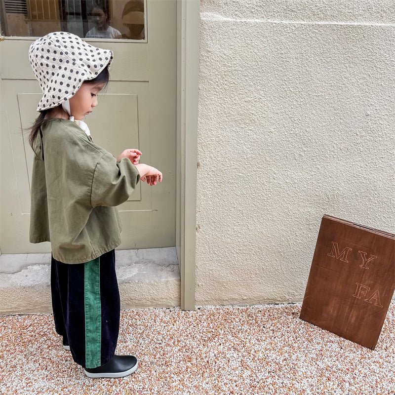 Fashion Personalized Corduroy Girls' Casual Pants - Eshtree