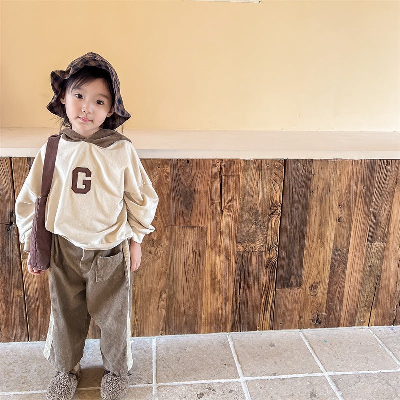 Fashion Personalized Corduroy Girls' Casual Pants - Eshtree