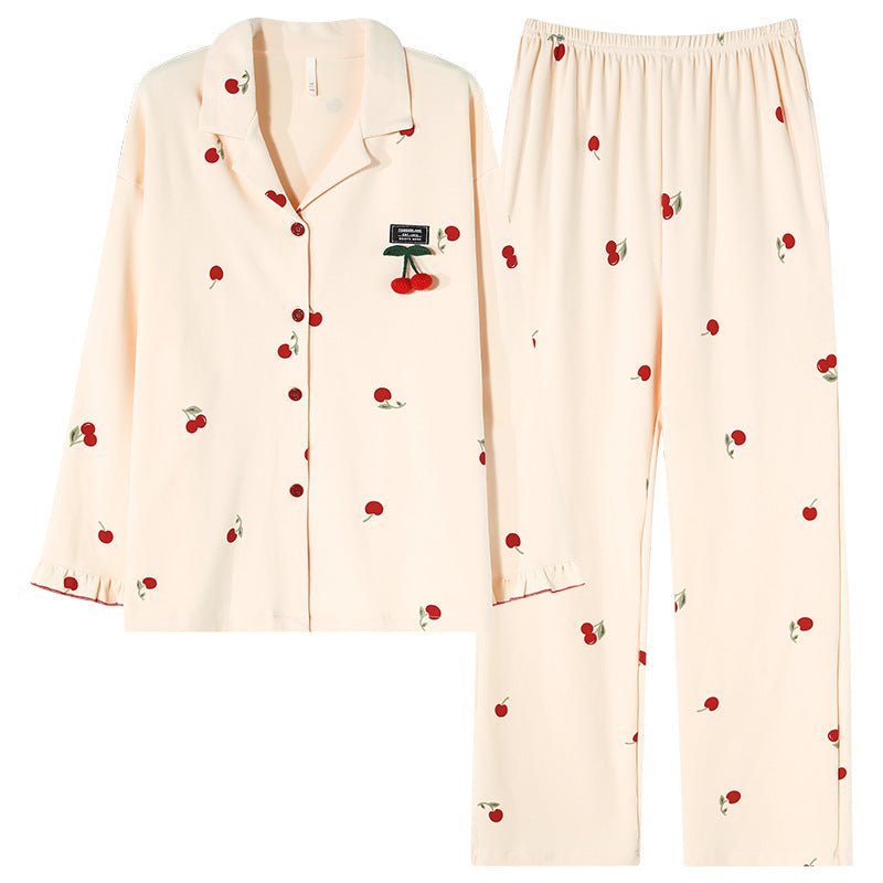 Fashion Personalized Double - sided Cotton Pajamas For Women - Eshtree