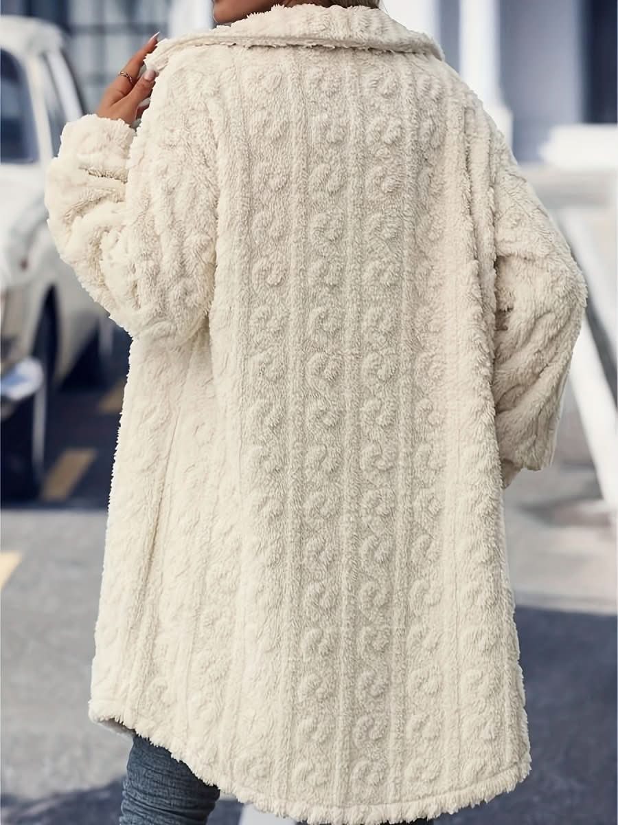 Fashion Plush Casual Long Coat For Women - Eshtree