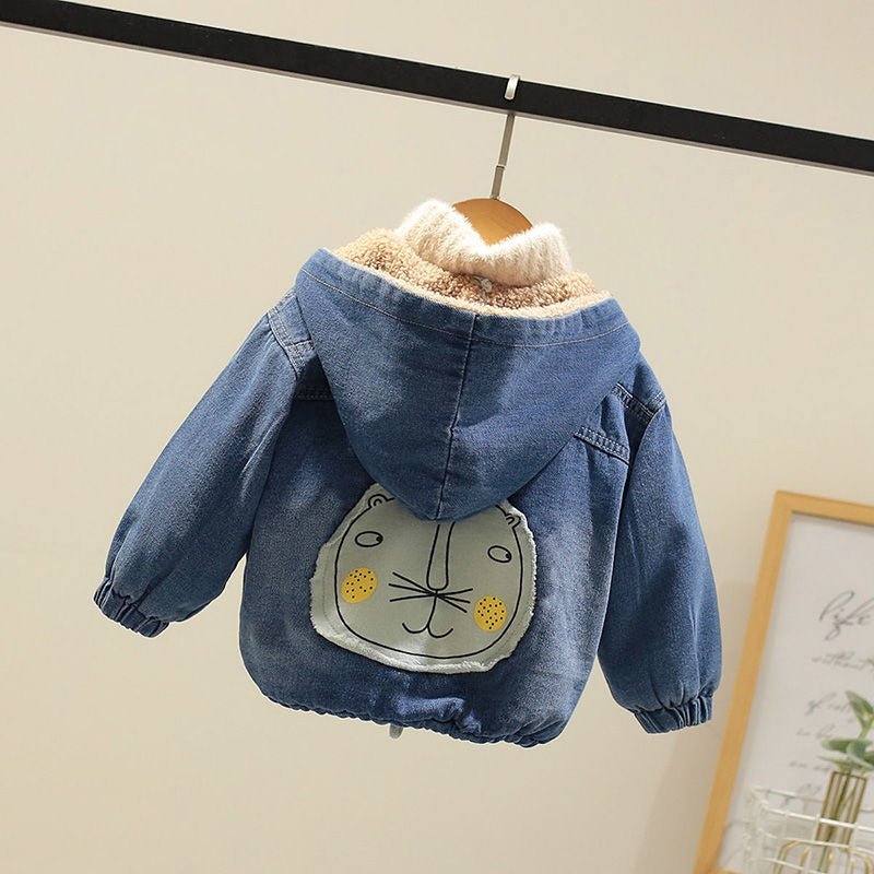 Fashion Simple Boys Thickened Casual Denim Jacket - Eshtree