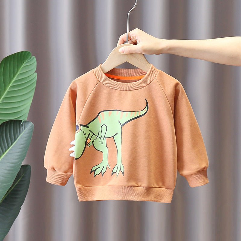 Fashion Simple Cartoon Children's Dinosaur Top - Eshtree