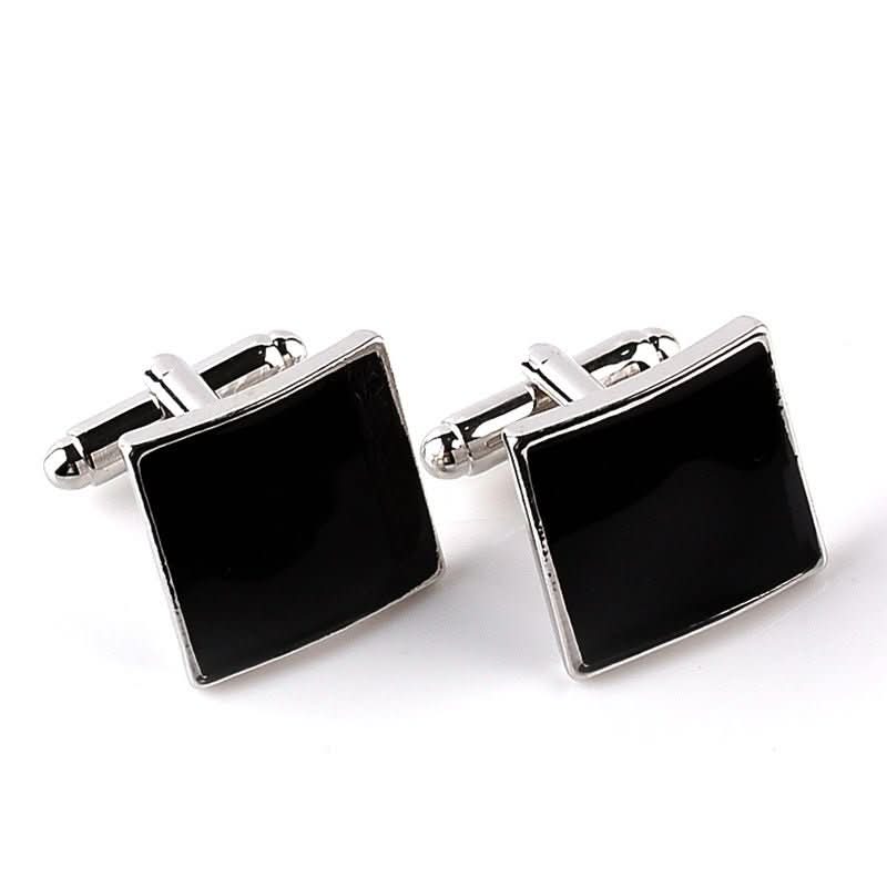Fashion Square Oil Dripping Cufflinks Personalized Men's Shirt Cufflinks - Eshtree