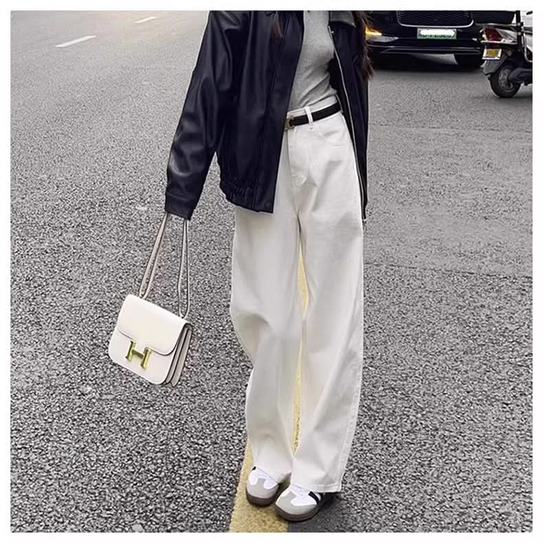 Fashion Wide - leg White Jeans For Women - Eshtree